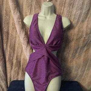 Cupshe Purple Women Swim One Piece